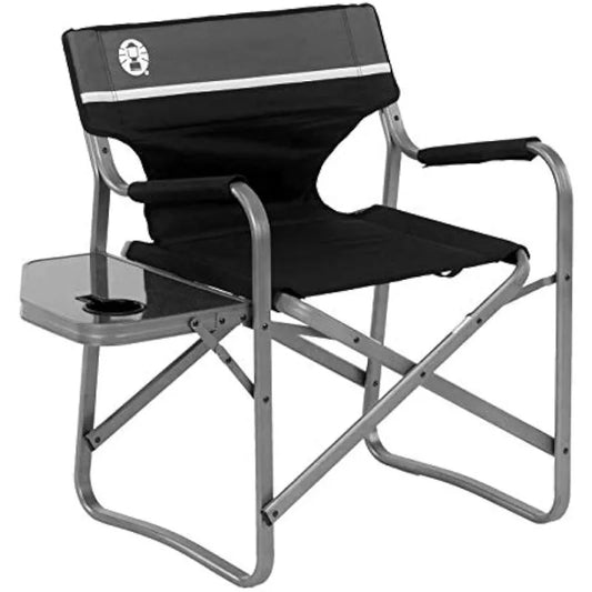 Coleman Camp Chair with Side Table | Folding Beach Chair | Portable Deck Chair for Tailgating, Camping & Outdoors
