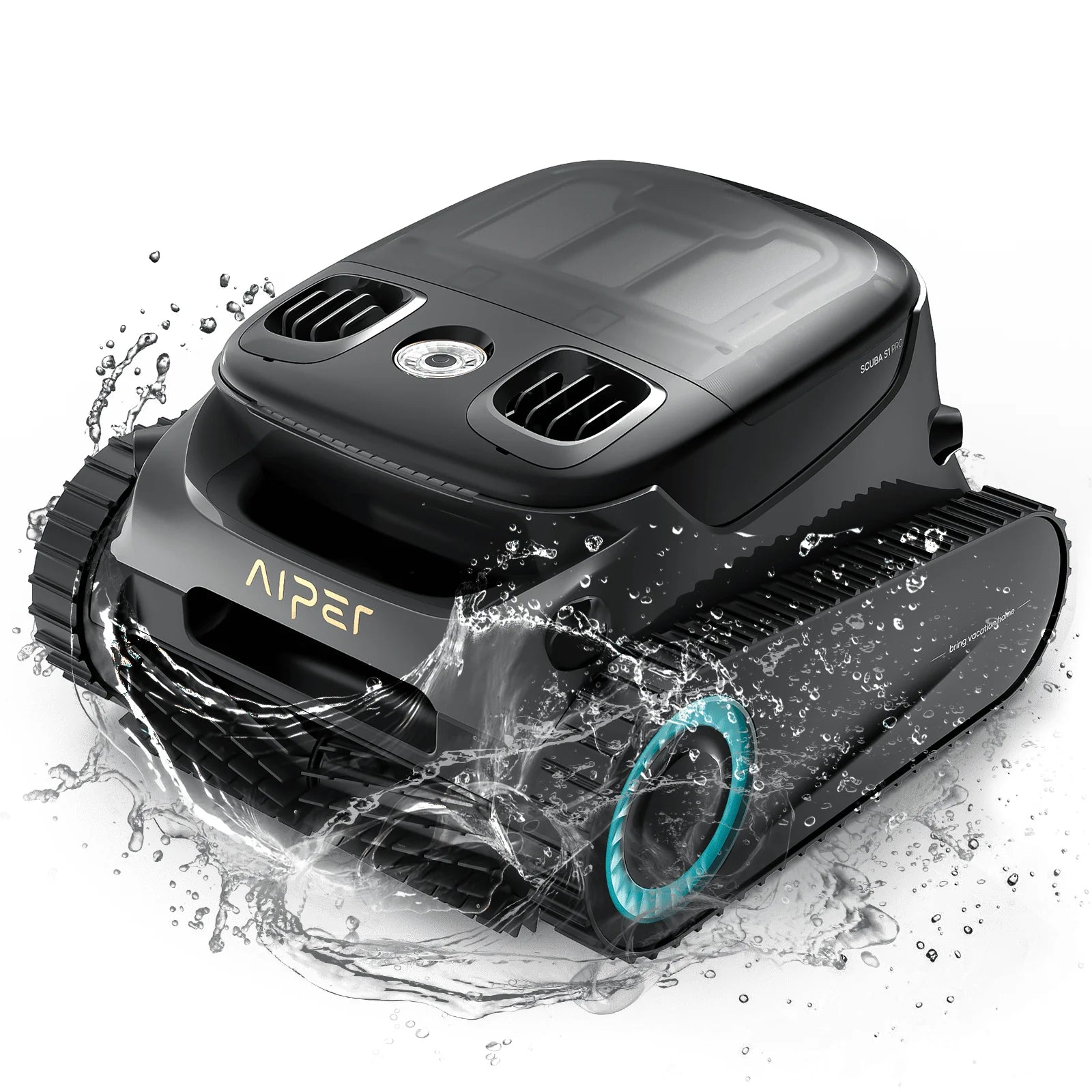 2024 S1 Pro Wall-Climbing Tough Cleaning Robotic Pool Cleaner Cordless Pool Vacuum Robot for Inground Pools APP Control Dual Drive Dual Pump 100GPM Suction Power Fine & Ultra Fine Filtration