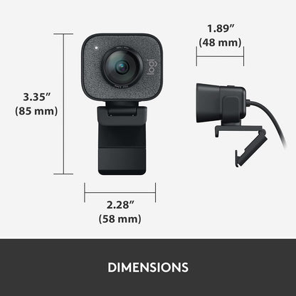 for Creators Streamcam Premium Webcam for Streaming and Content Creation, Full HD 1080P 60 Fps, Premium Glass Lens, Smart Auto-Focus, for Pc/Mac - Graphite