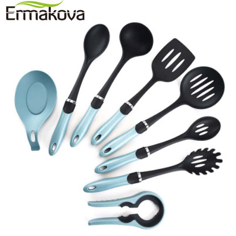 8 Pcs Silicone Cooking Kitchen Utensils Set