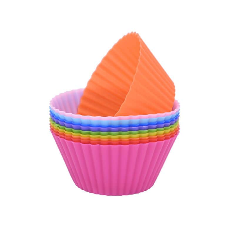 Silicone Cupcake Molds - 12pcs set