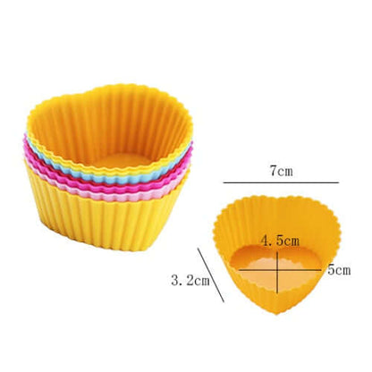 Silicone Cupcake Molds - 12pcs set