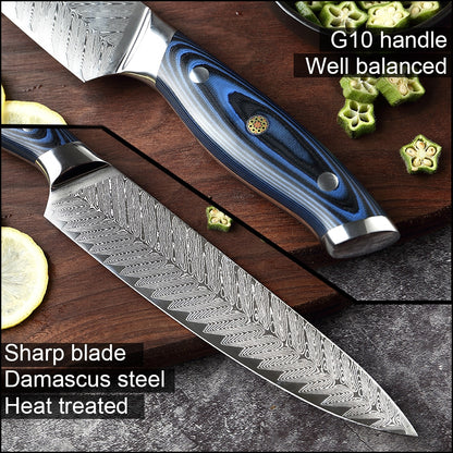 XITUO Damascus Chef Knife Set - Professional Japanese Kitchen Knives