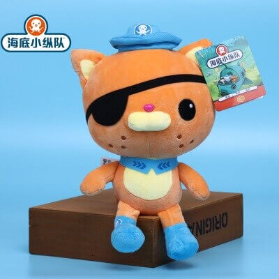 3PCS/SET Octonauts Gift Box 30cm Cartoon Plush Toys Kwazii Peso Barnacles Anime Figures Stuffed Plush Doll Girl Toys Kids Gifts