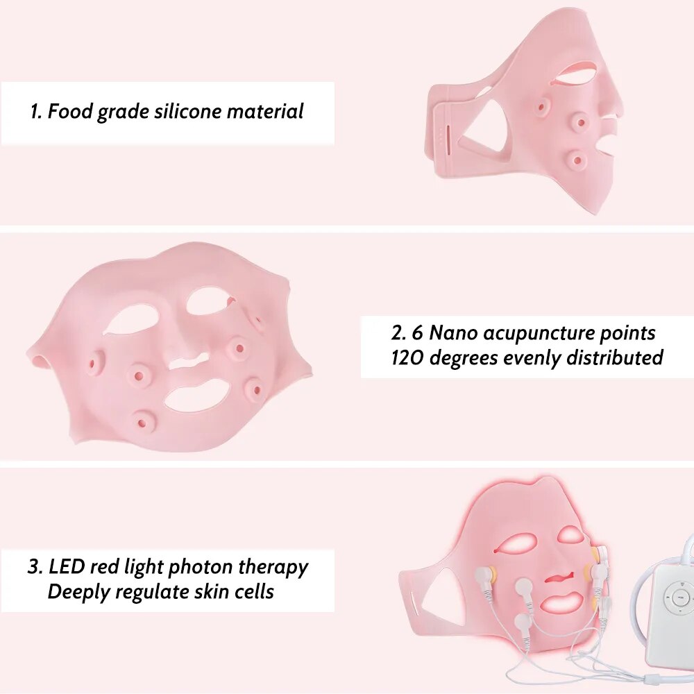 EMS Microcurrent Face Skincare Hydrated LED Mask Beauty