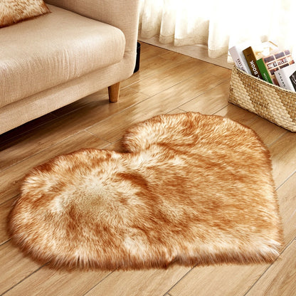 Heart Shape Fluffy Rugs