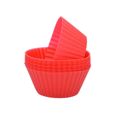 Silicone Cupcake Molds - 12pcs set