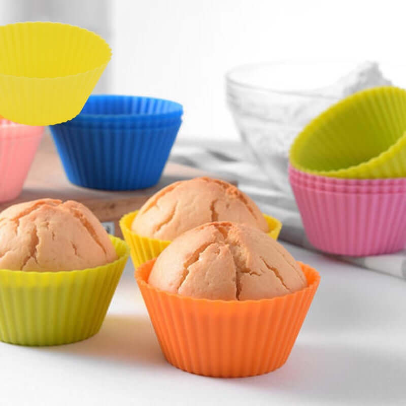 Silicone Cupcake Molds - 12pcs set