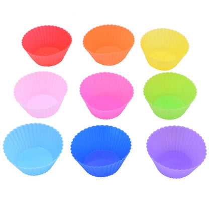 Silicone Cupcake Molds - 12pcs set