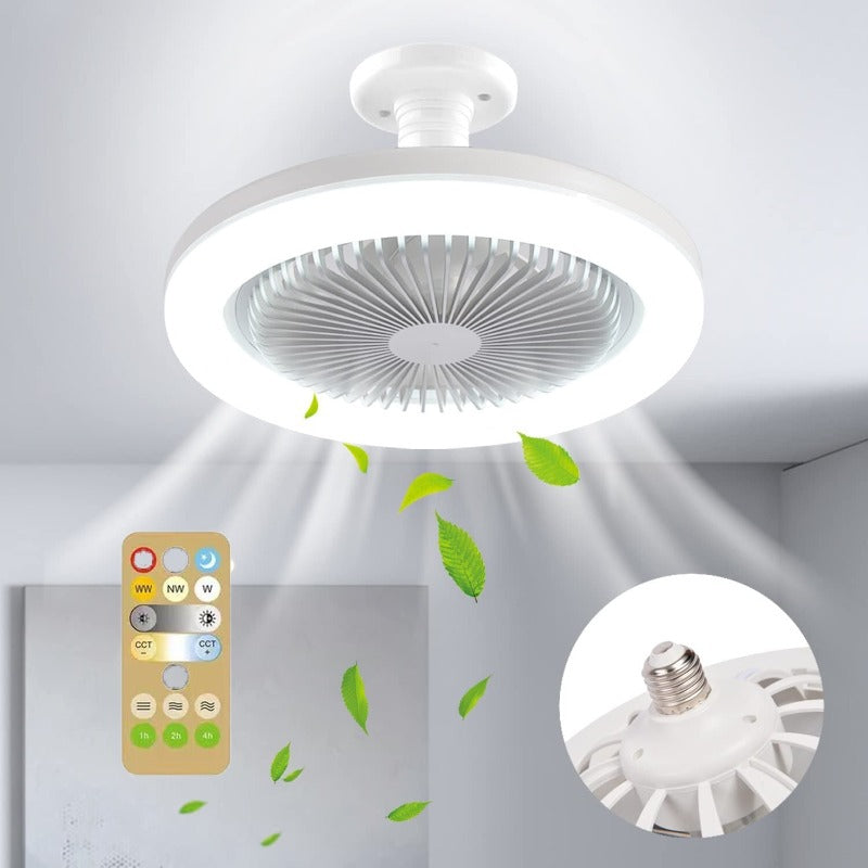 2 In 1 Remote Control LED Ceiling Fan