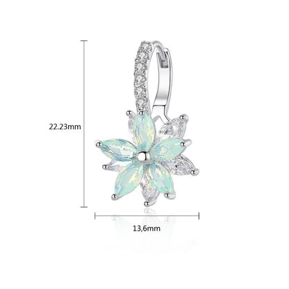 Simple Zircon Flower Earrings earrings for Women's