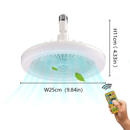 2 In 1 Remote Control LED Ceiling Fan