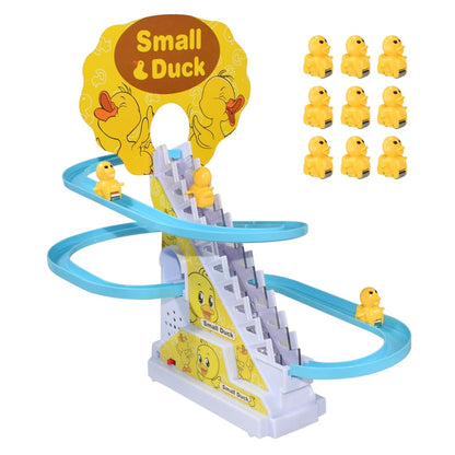 Electronic Penguin Climbing Stairs Track Toy