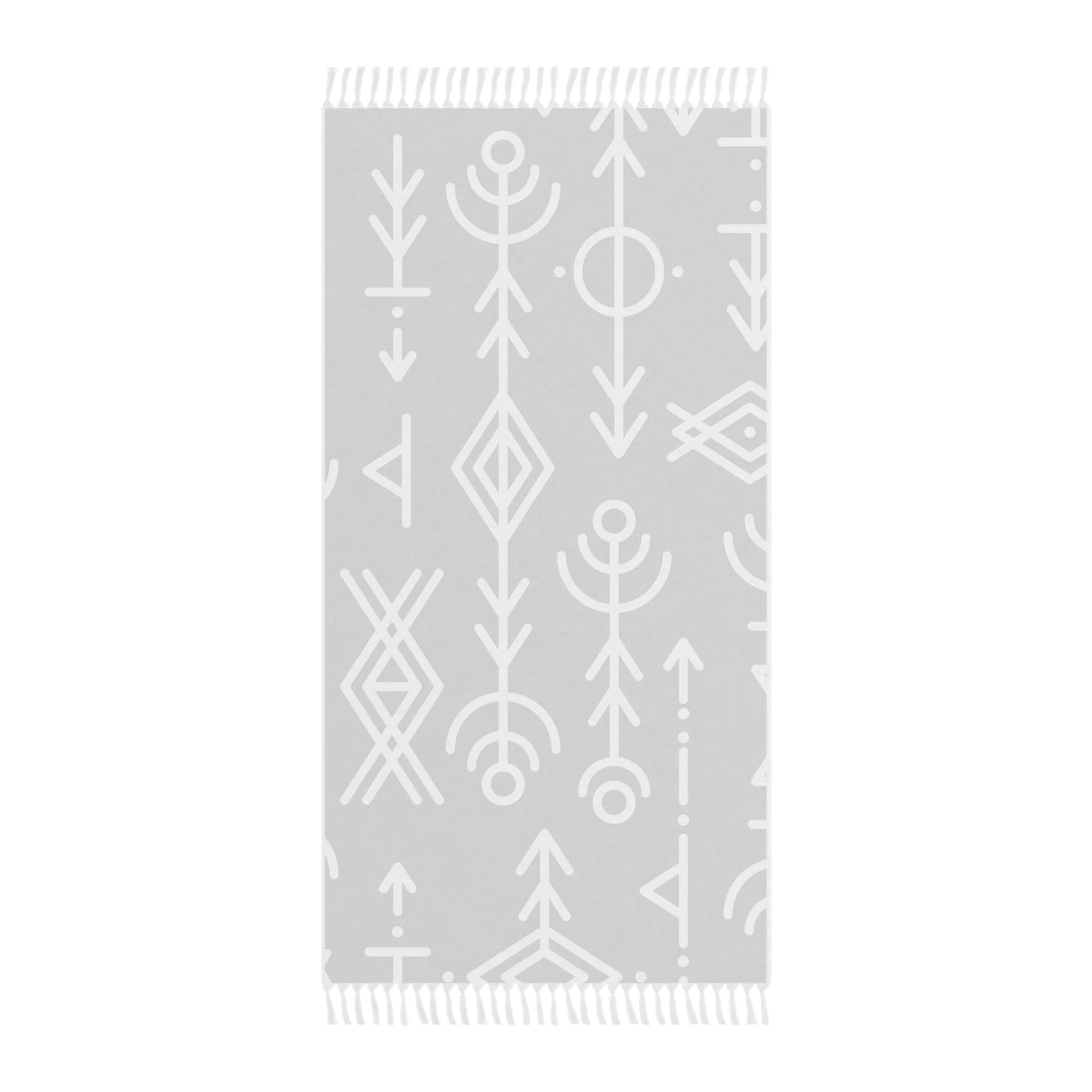 Tasseled Travel Beach Cloth Multipurpose GRAY - Minimal by Queennoble