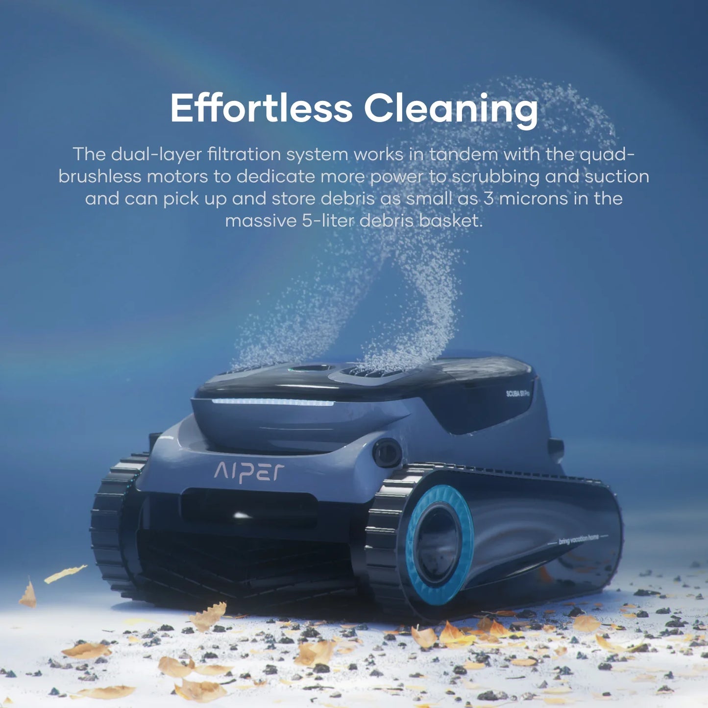 2024 S1 Pro Wall-Climbing Tough Cleaning Robotic Pool Cleaner Cordless Pool Vacuum Robot for Inground Pools APP Control Dual Drive Dual Pump 100GPM Suction Power Fine & Ultra Fine Filtration