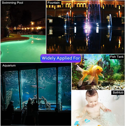 Swimming Pool Lights LED Floating Pool Lights Underwater Lights Pool Accessories with 7 Modes for Disco Pool Party or Pond Décor