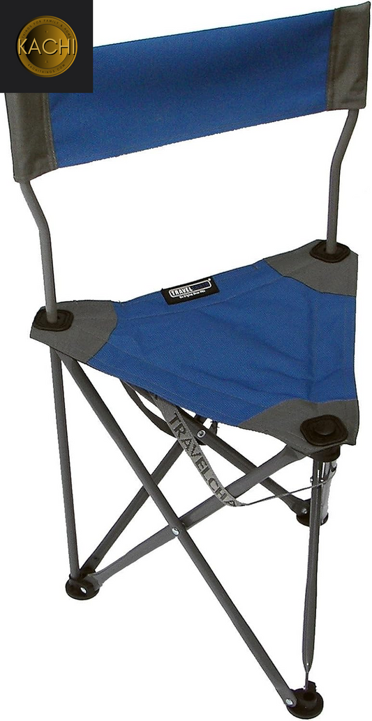 Ultimate Slacker 2.0, Small Folding Tripod Chair with Back for Outdoor Adventures, Portable Stool-Chair