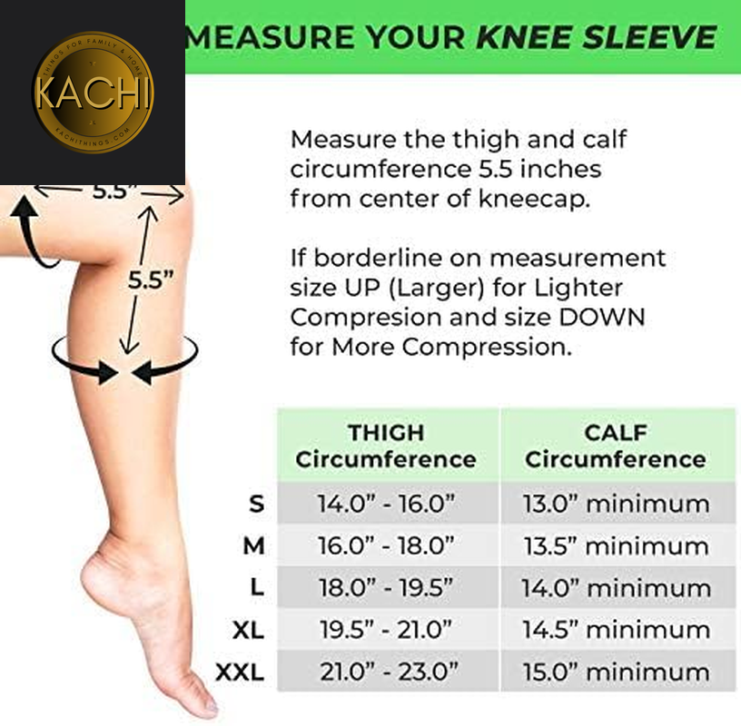 Knee Brace for Women & Men - Knee Compression Sleeve for Knee Pain, Knee Support. Knee Brace for Meniscus Tear, ACL, and Arthritis with Side Stabilizers & Gel Pads. 5 Sizes Single Pack