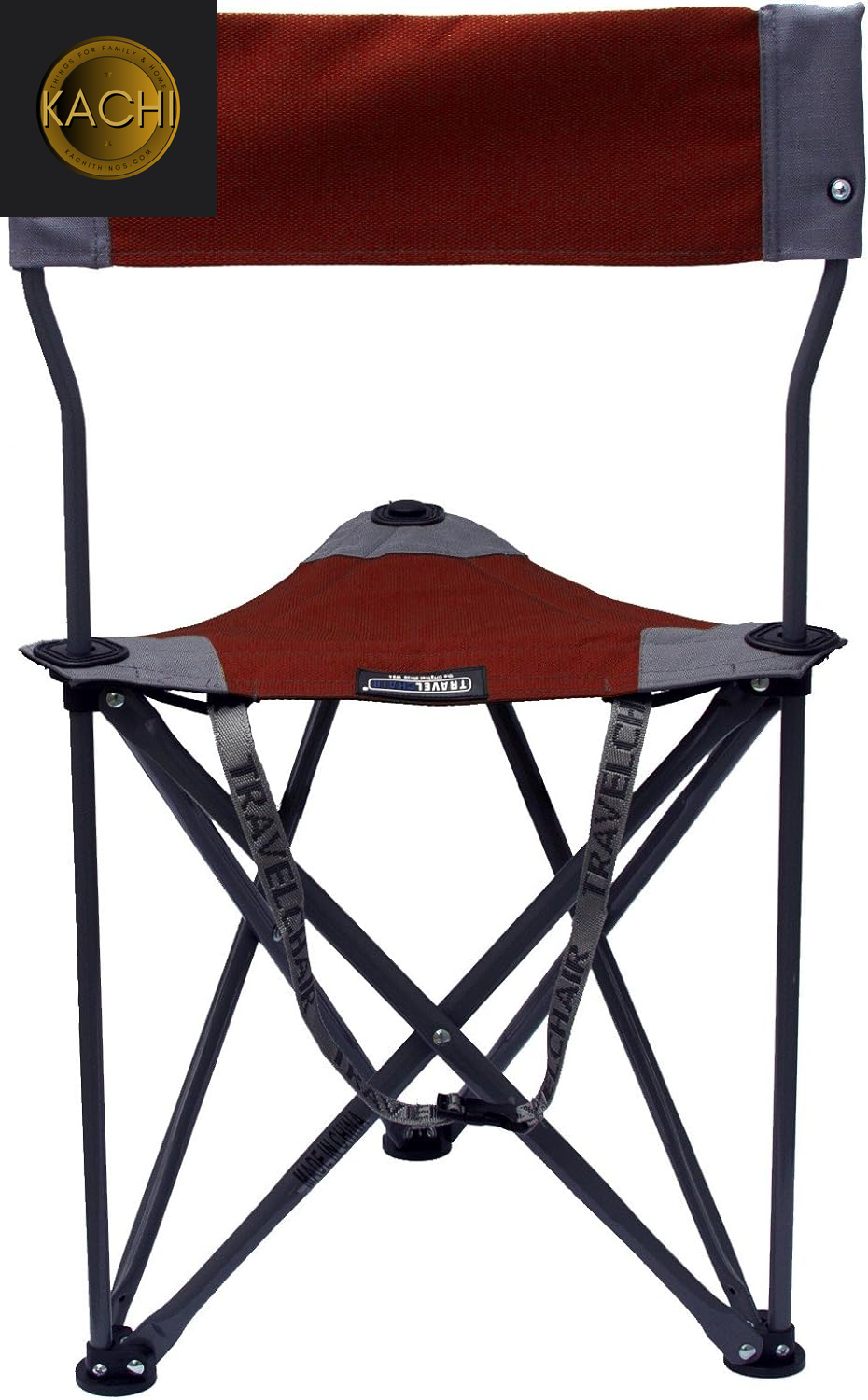 Ultimate Slacker 2.0, Small Folding Tripod Chair with Back for Outdoor Adventures, Portable Stool-Chair