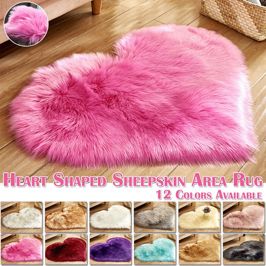 Heart Shape Fluffy Rugs