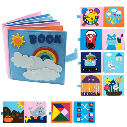 Montessori Baby Toys Felt Cloth Book